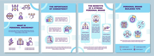 Personal branding brochure template set