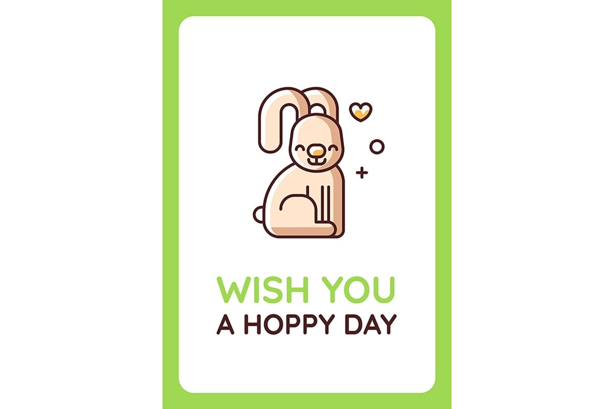 Pet lovers community greeting card with color icon element set