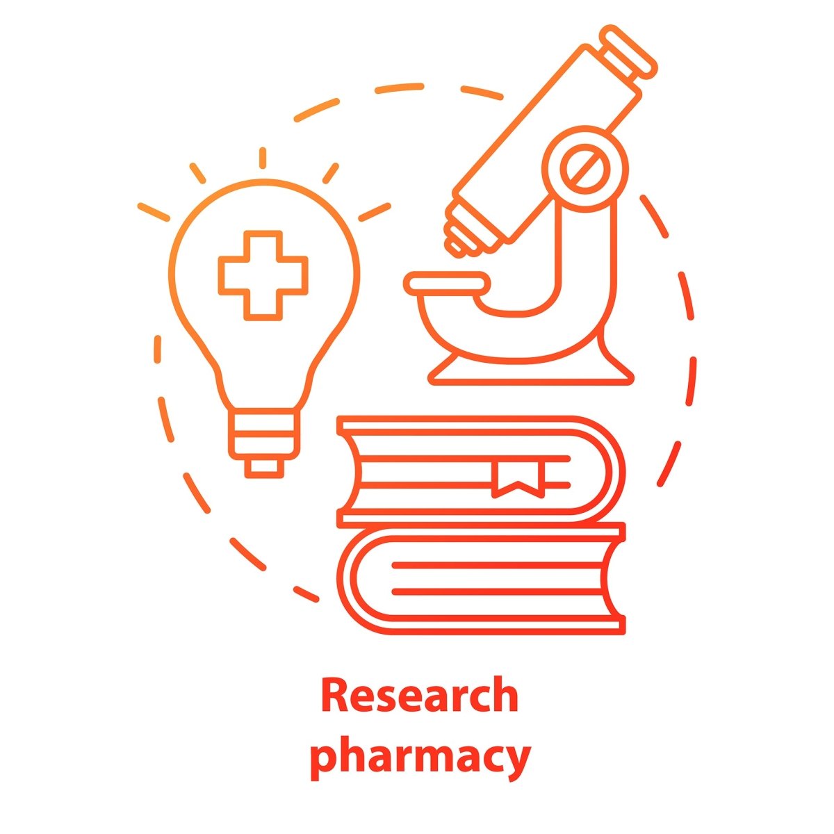 Pharmacy concept icons bundle