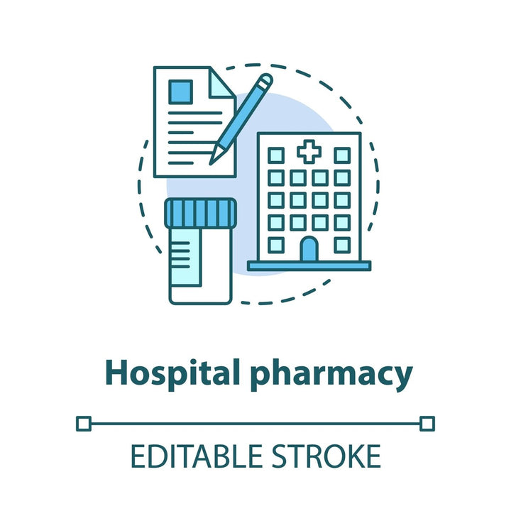 Pharmacy concept icons bundle