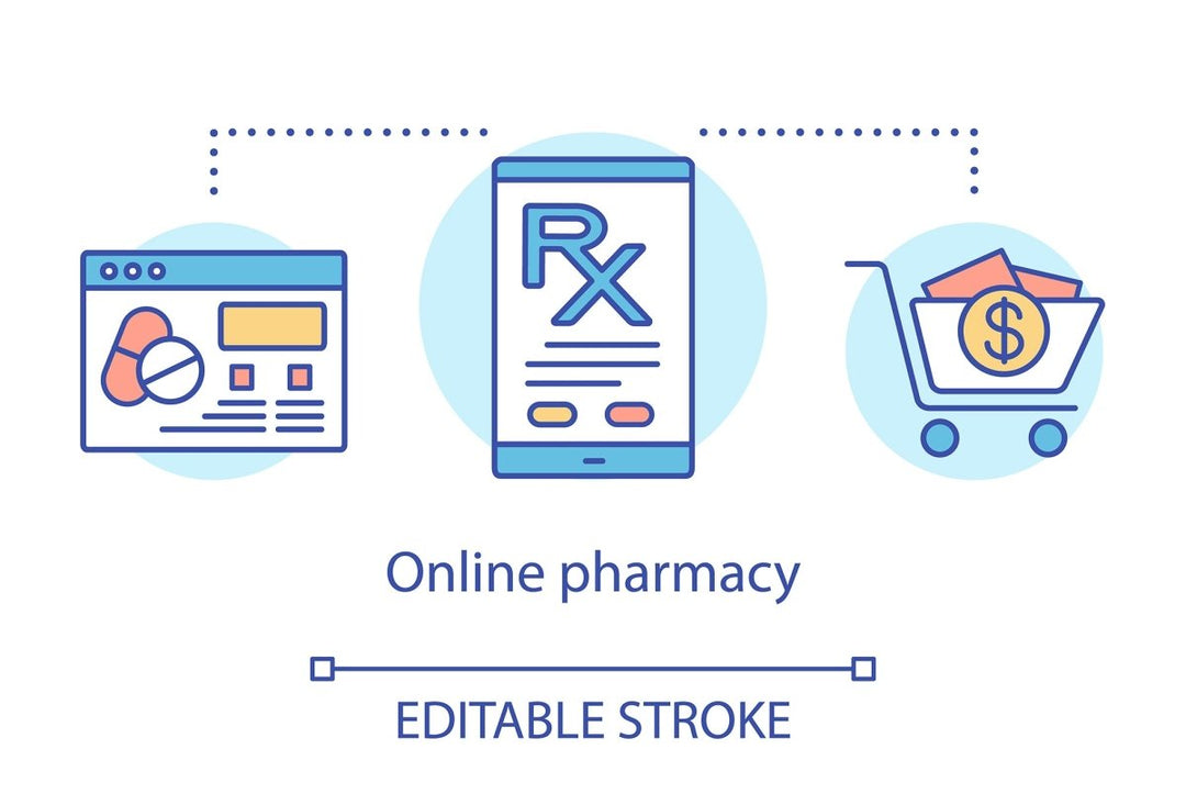 Pharmacy concept icons bundle