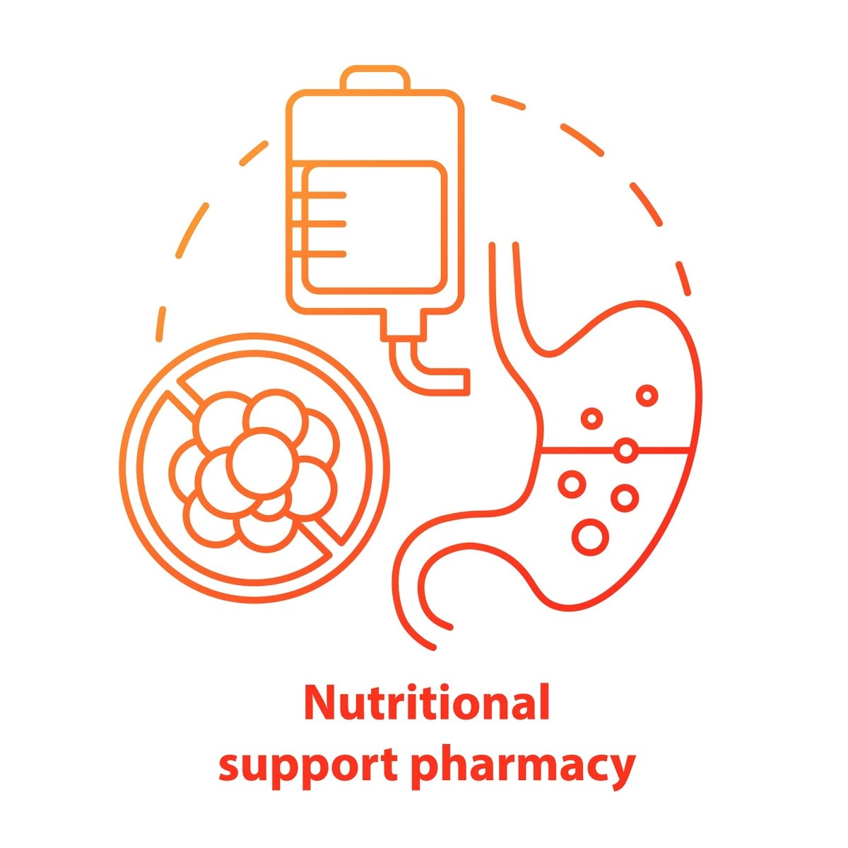 Pharmacy concept icons bundle