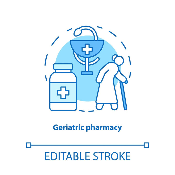 Pharmacy concept icons bundle