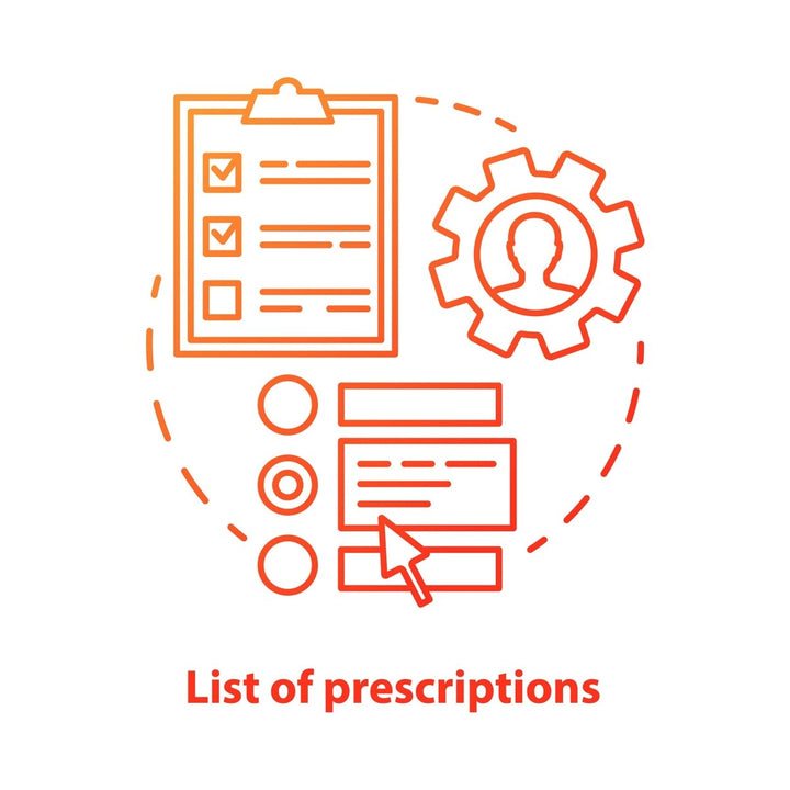 Pharmacy concept icons bundle