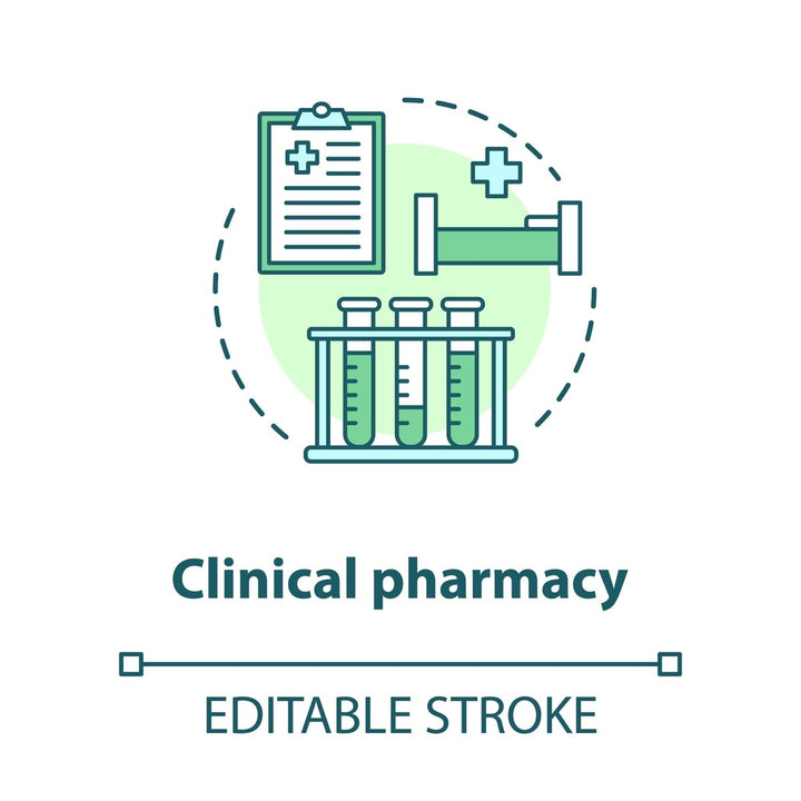 Pharmacy concept icons bundle