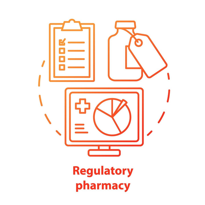 Pharmacy concept icons bundle