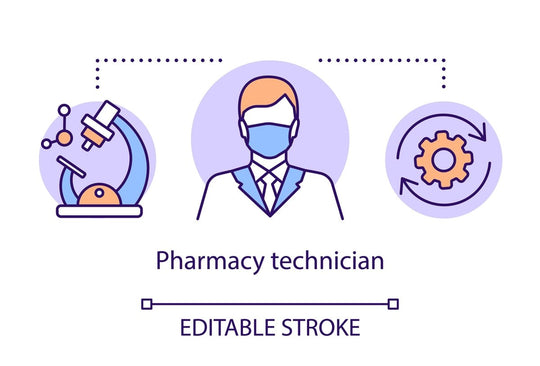 Pharmacy concept icons bundle