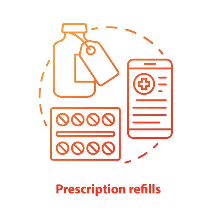 Pharmacy concept icons bundle