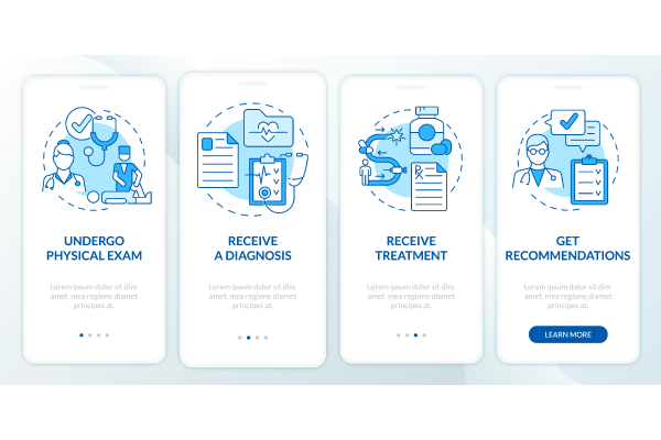 Physiotherapy App Page Screen Bundle