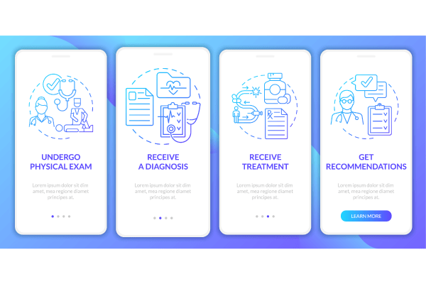 Physiotherapy App Page Screen Bundle