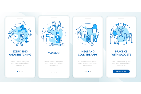 Physiotherapy App Page Screen Bundle