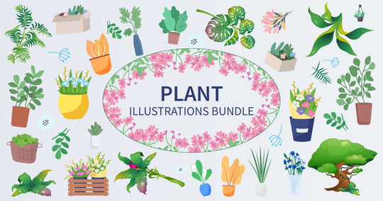 Plant illustrations bundle