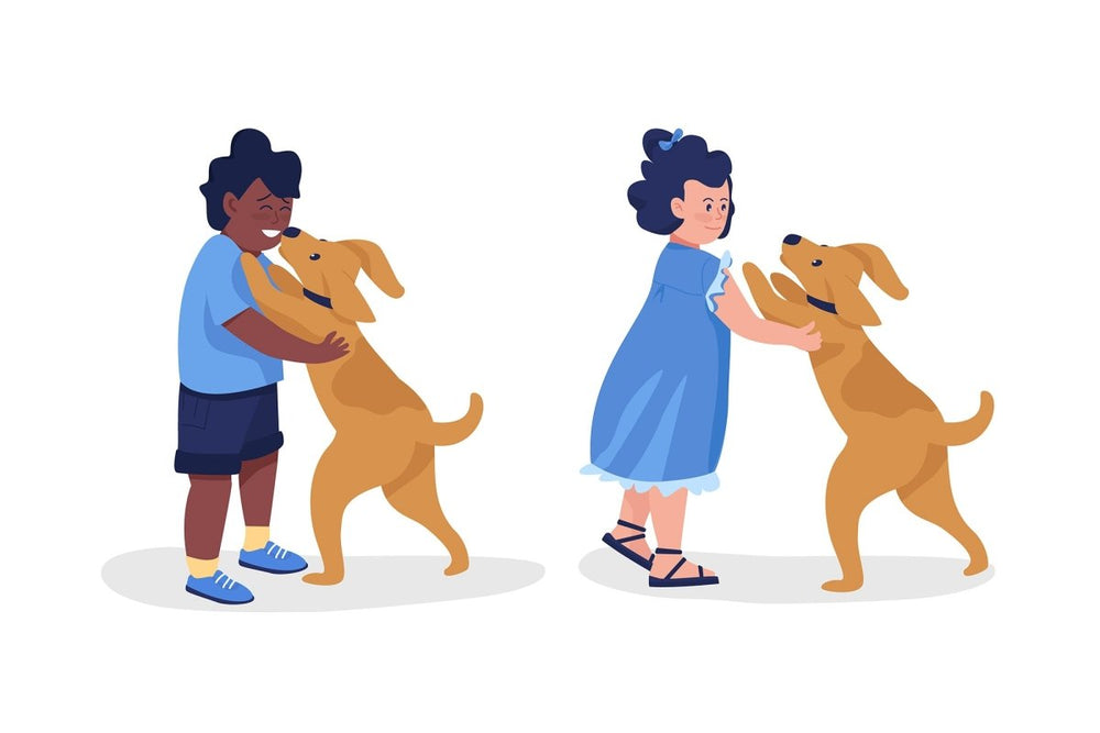 Playful children semi flat color vector character set