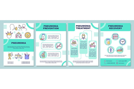 Pneumonia brochure templates