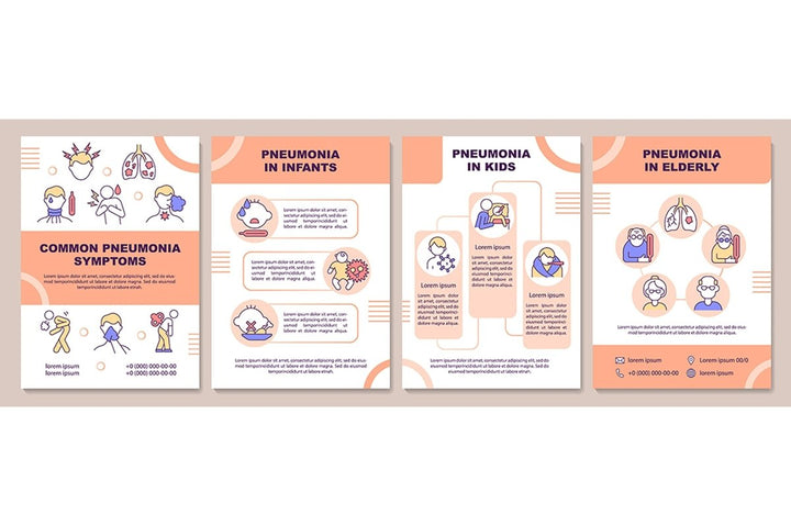 Pneumonia brochure templates