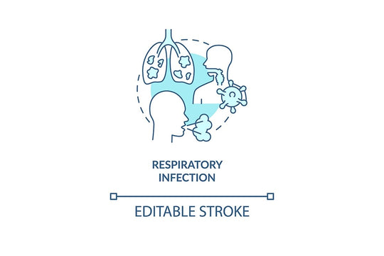 Pneumonia concept icons bundle