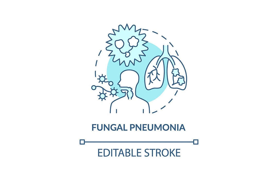 Pneumonia concept icons bundle