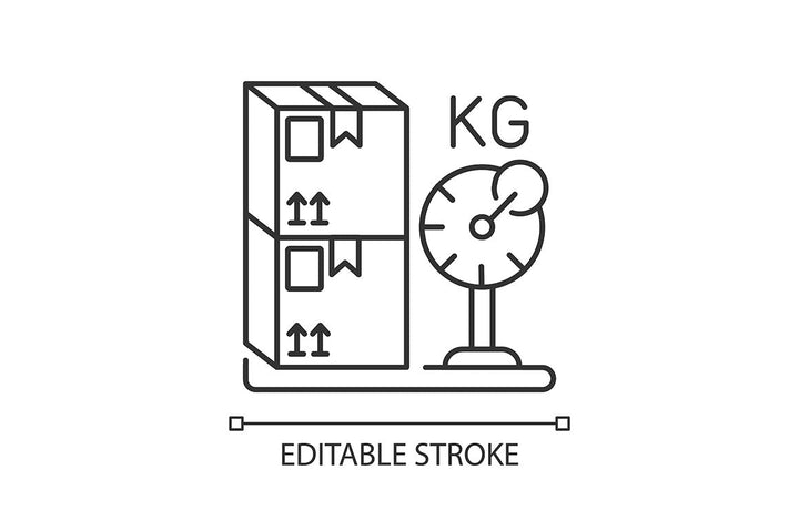 Postal services linear icons set