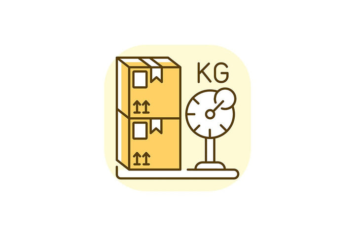 Postal services yellow RGB color icons set