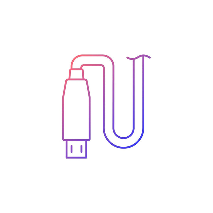Power bank usage gradient linear vector manual label icons set
