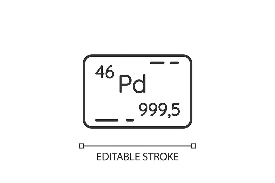 Precious metals and investment linear icons set