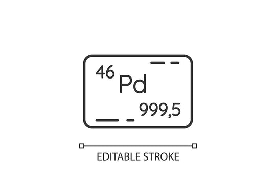Precious metals and investment linear icons set