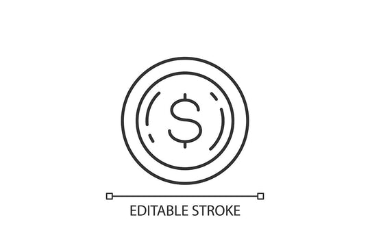 Precious metals and investment linear icons set
