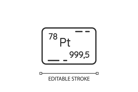 Precious metals and investment linear icons set
