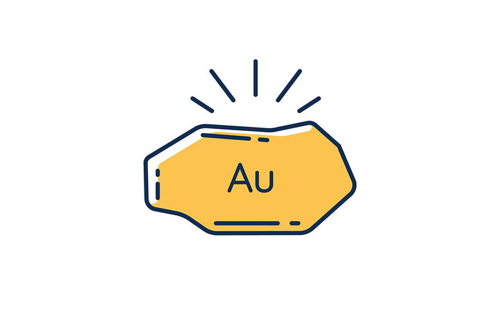 Precious metals and investment RGB color icons set