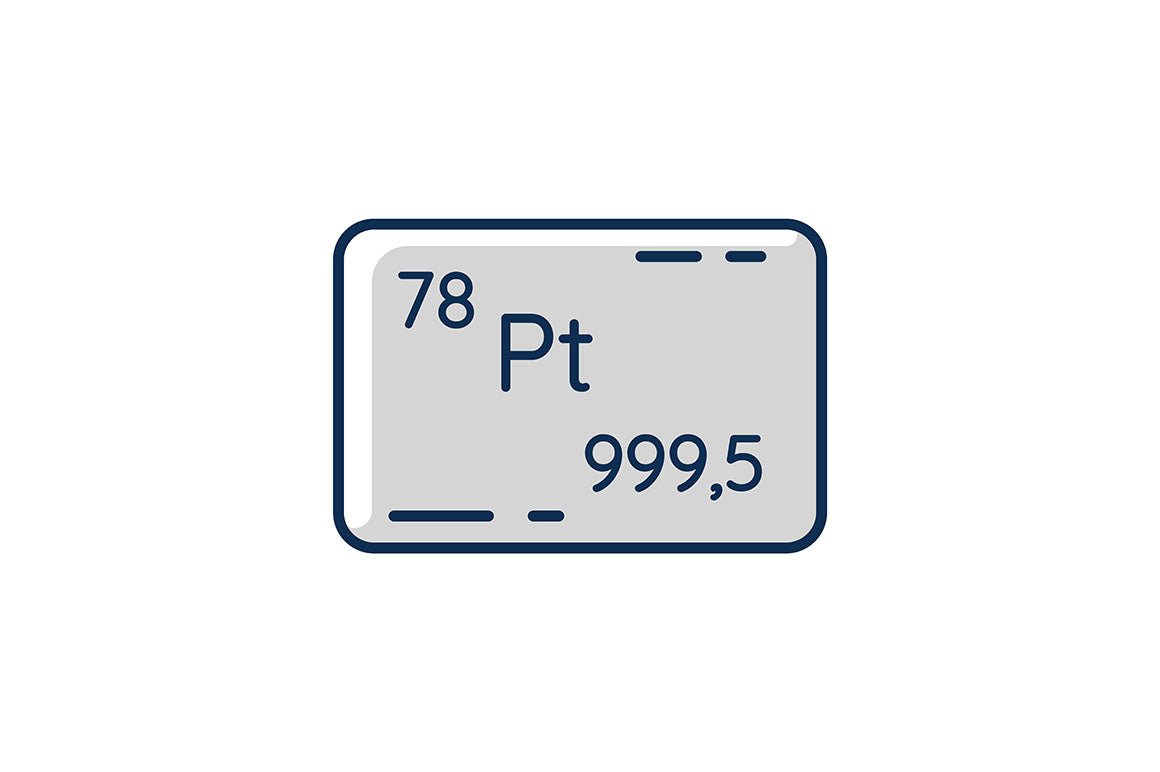 Precious metals and investment RGB color icons set