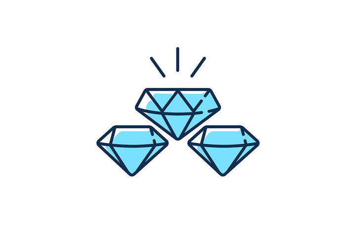 Precious metals and investment RGB color icons set
