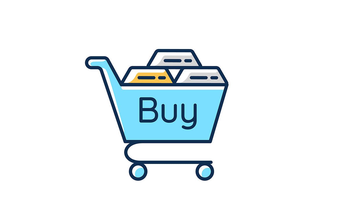 Precious metals and investment RGB color icons set
