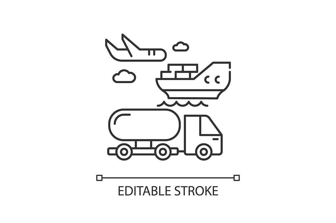 Production process pixel perfect linear icons set