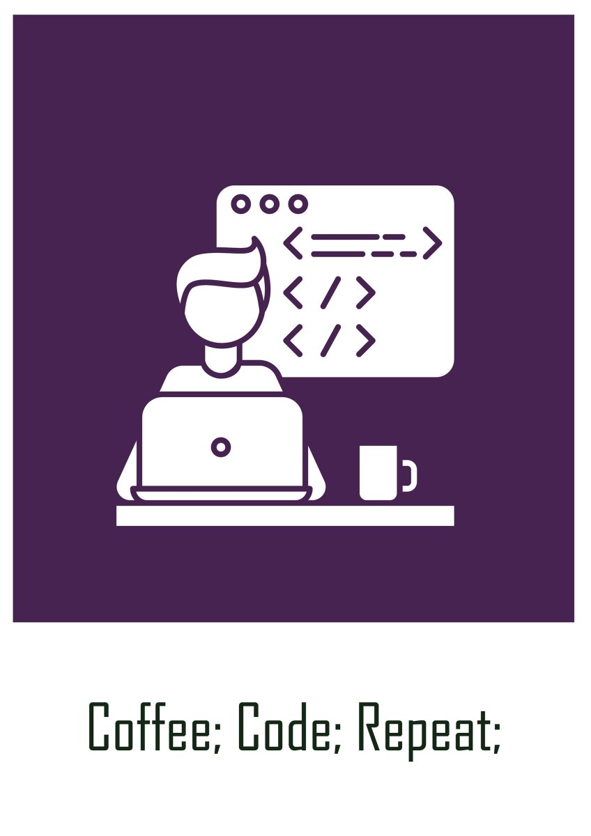 Programmers day greeting cards with glyph icon element set