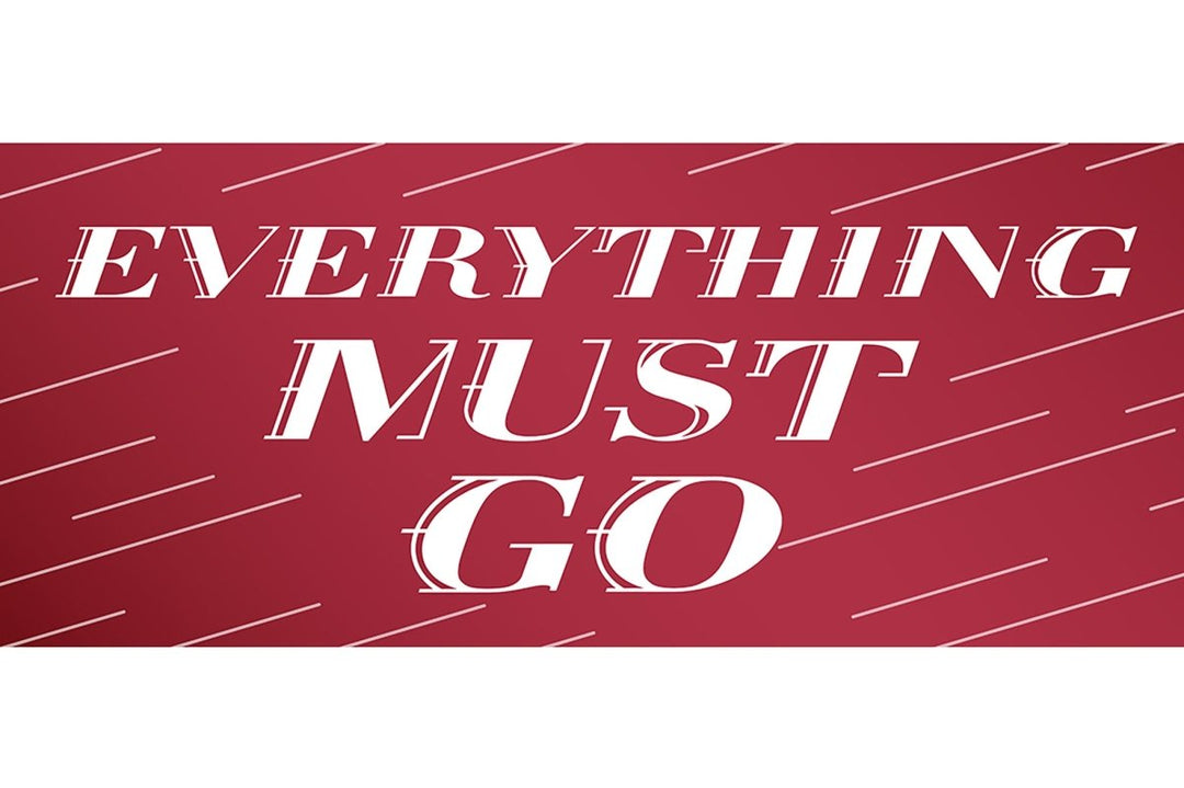 Promotional banner decorative typography set