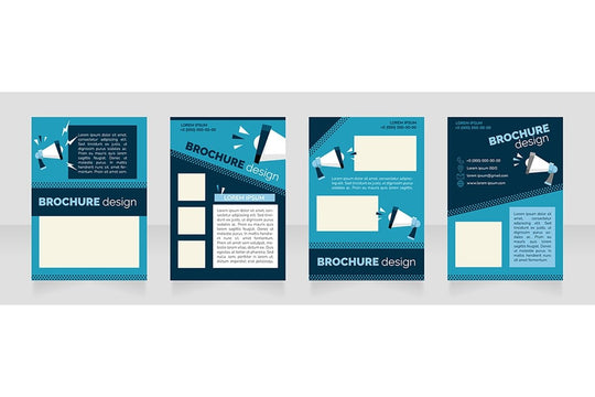 Promotional campaign brochure design bundle
