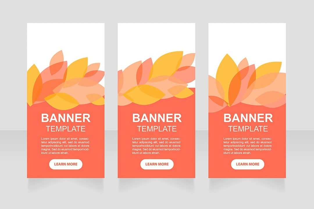 Promotional web banner template bundle