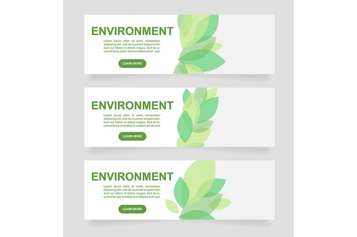Promotional web banner template bundle