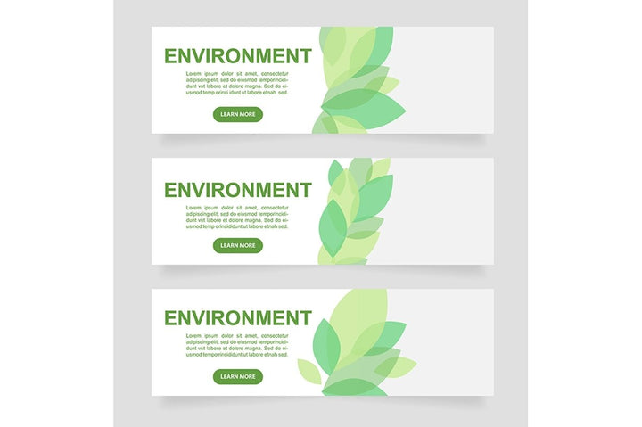 Promotional web banner template bundle