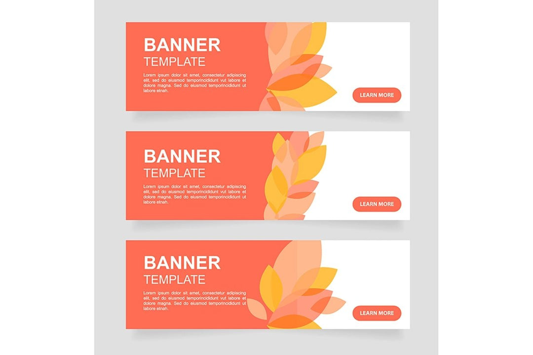 Promotional web banner template bundle