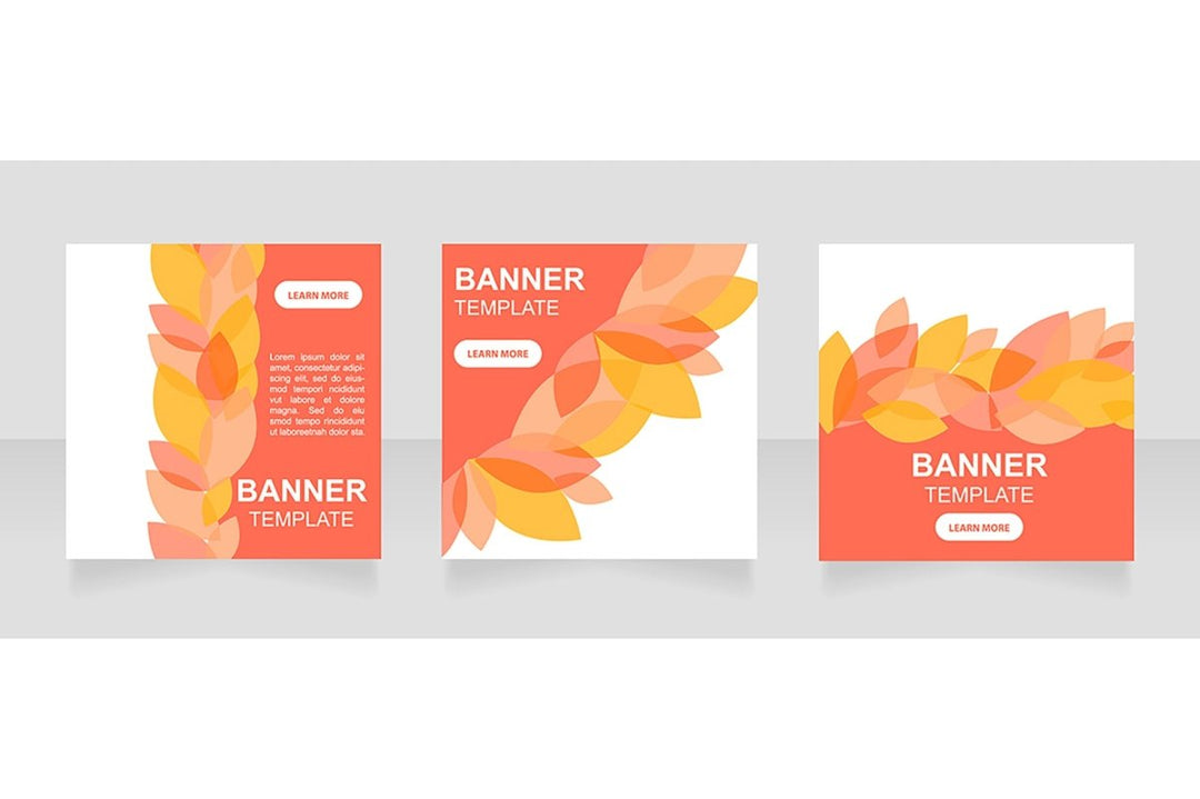 Promotional web banner template bundle