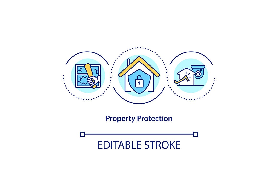 Property Protection Concept Icons