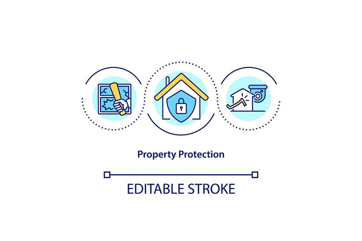 Property Protection Concept Icons