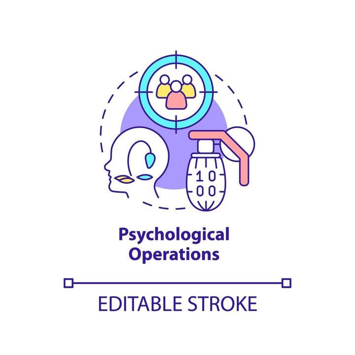 Psychological operations concept icon