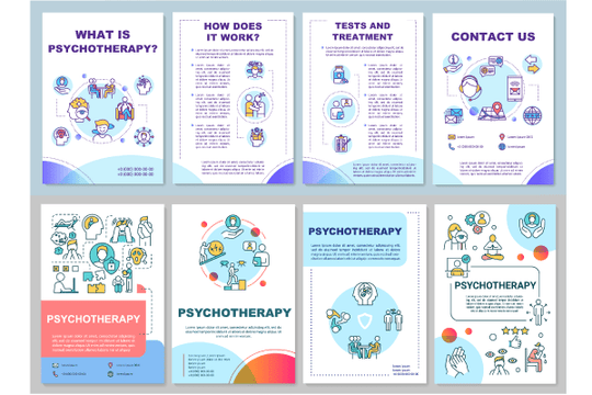 Psychotherapy Brochure Templates Bundle