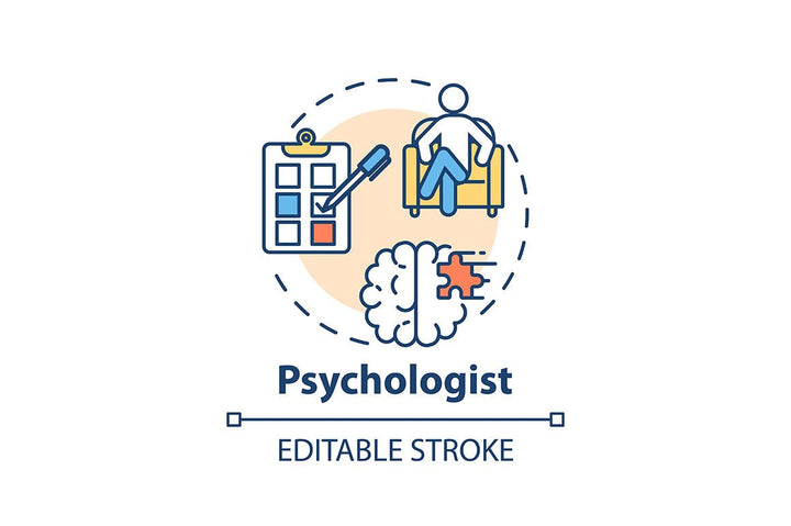 Psychotherapy concept icons bundle
