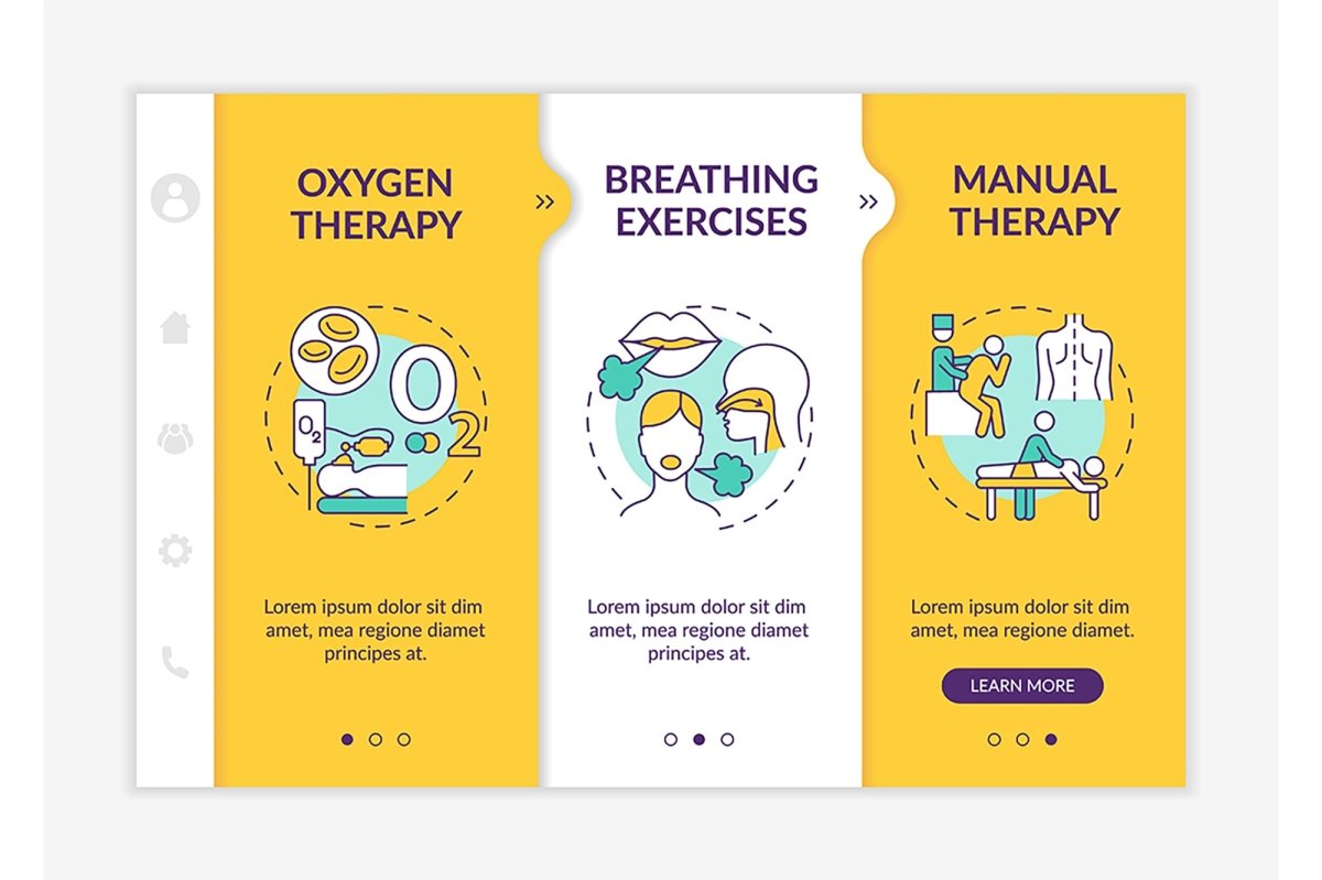 Pulmonary rehabilitation and therapy templates