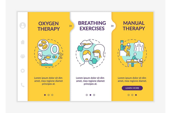 Pulmonary rehabilitation and therapy templates
