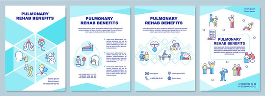 Pulmonary rehabilitation brochure template set