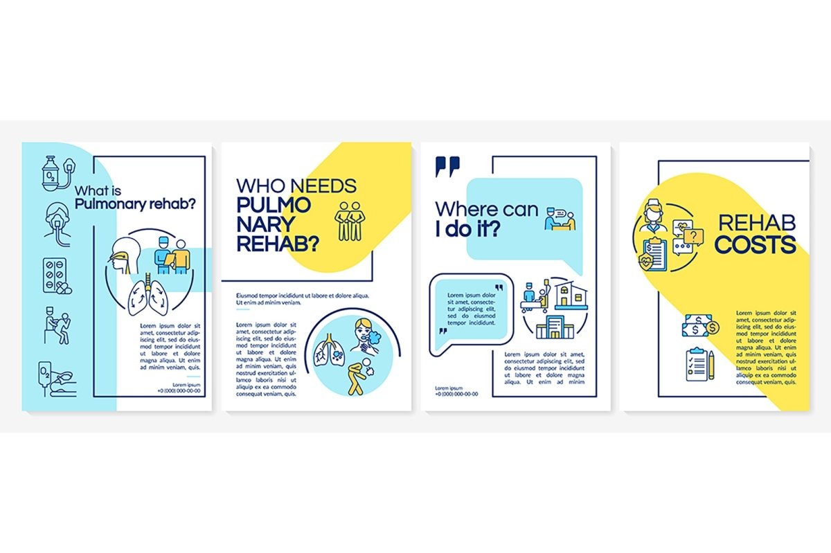 Pulmonary rehabilitation program brochure templates